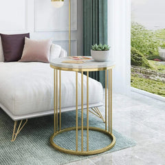 Gold Marble Table - All India Decor
