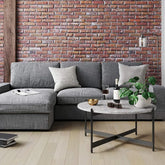 Minimalist Matte Black Metal Centre Table In Criss Cross Design - All India Decor