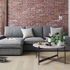 Minimalist Matte Black Metal Centre Table In Criss Cross Design - All India Decor
