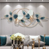 Modern Metal Leaves Wall Art - All India Decor
