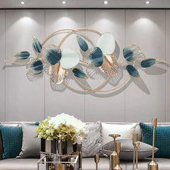 Modern Metal Leaves Wall Art - All India Decor