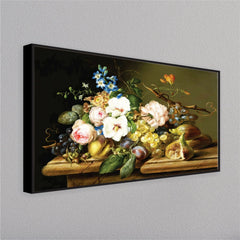Grapes and antique vase kitchen wall painting - All India Decor