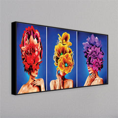 Flower on the Head Wall Painting - All India Decor