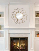 Golden Petals Mirror - All India Decor