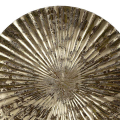 Gold Foil Motif Hammered Metal Decorative Wall Plates Set Of 3 - All India Decor