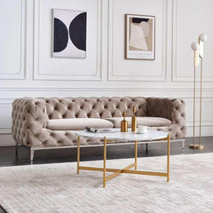 Cross Leg Coffee Table Gold - All India Decor