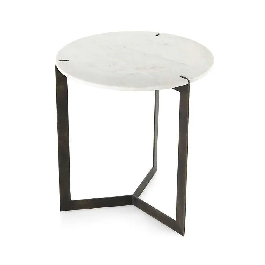 Stylish Marble End Table - All India Decor