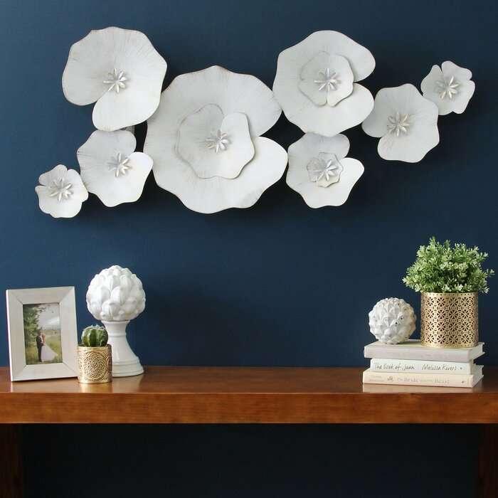 Lily Pad Metal Wall Décor - All India Decor