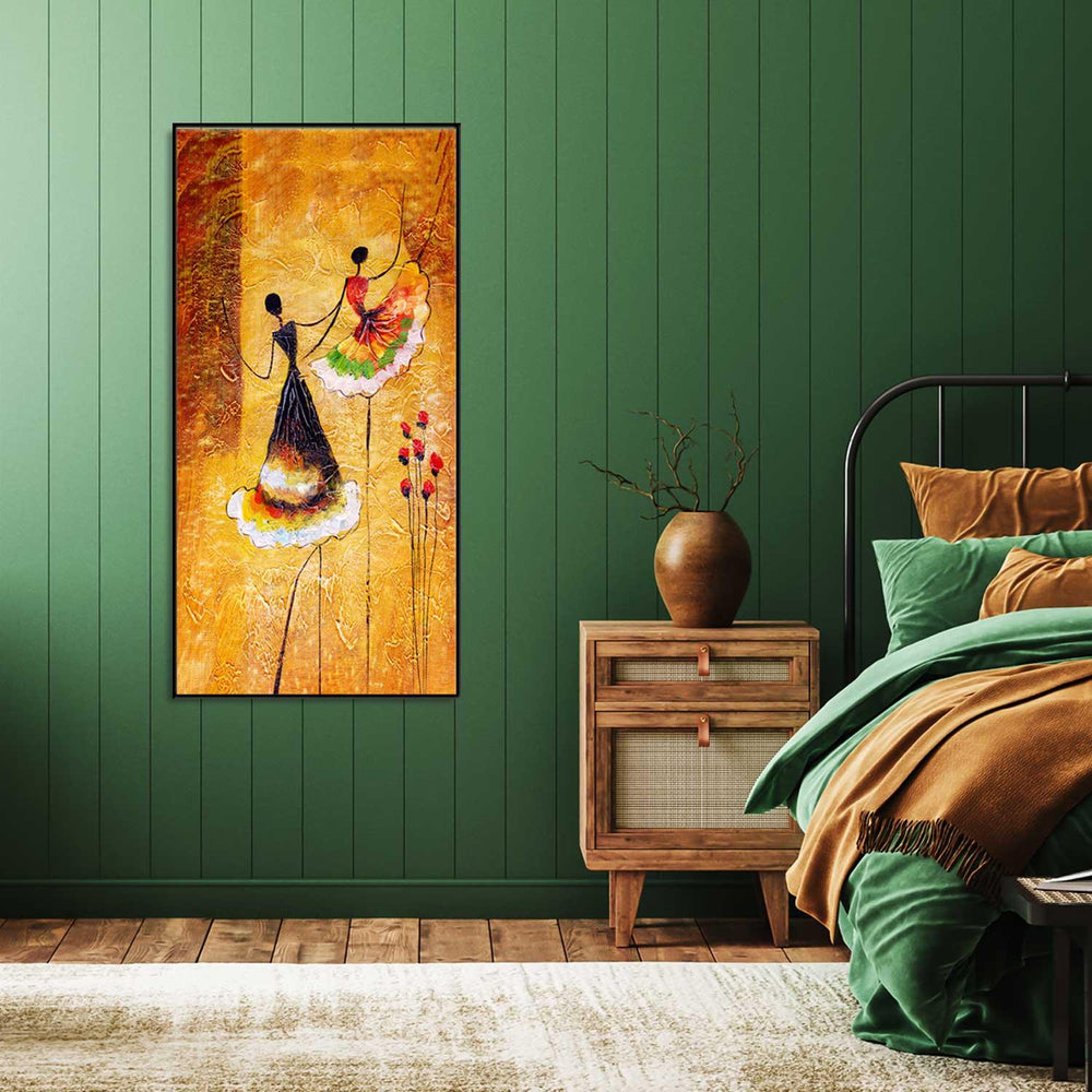 Girl Spanish Dancing Girl Canvas Wall Painting - All India Decor