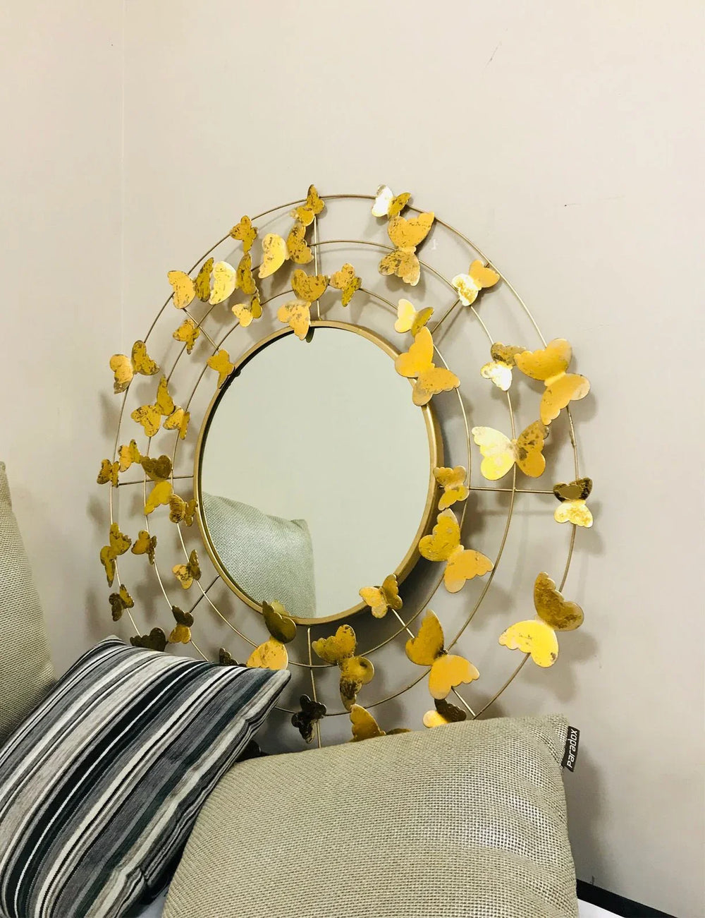 Butterflies Decorative On Wire Mirror - All India Decor