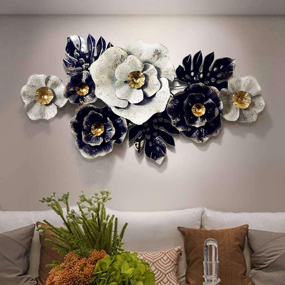 White Sapphire Metal Wall Art - All India Decor