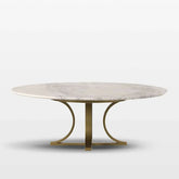 White Cisco Marble Nesting Table - All India Decor