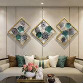 Lotus Leaves Metal Wall Art - All India Decor