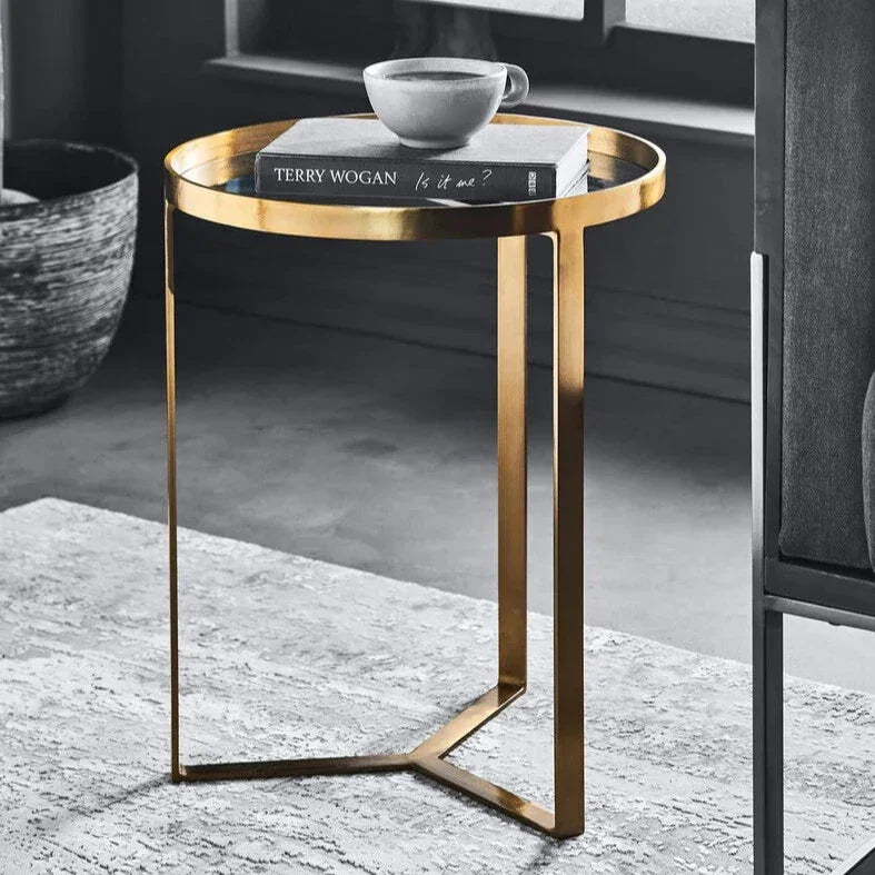 End Table In Autumn Brown Finish - All India Decor