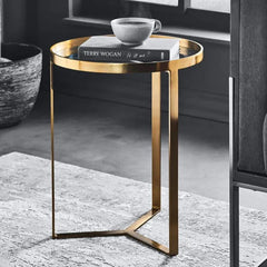 End Table In Autumn Brown Finish - All India Decor