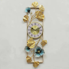 Metal Frame Wall Art With Clock - All India Decor