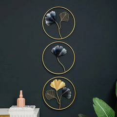 Minimalist Metal Wall Art Decor Set of 3 - All India Decor