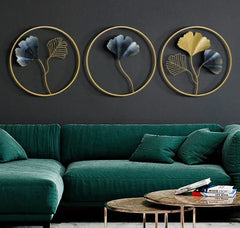 Minimalist Metal Wall Art Decor Set of 3 - All India Decor