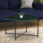 Metal Coffee Table In Green Colour - All India Decor