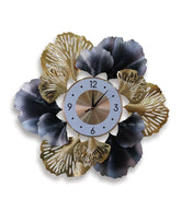 Metal Floral Wall Clock - All India Decor