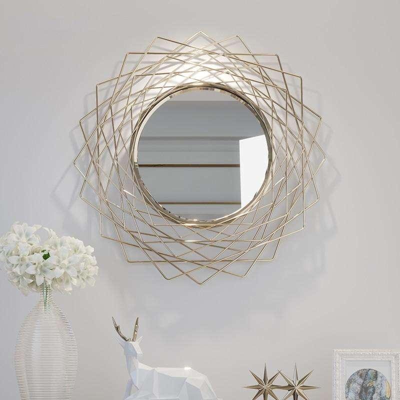 Geometric Wall Accent Mirror - All India Decor