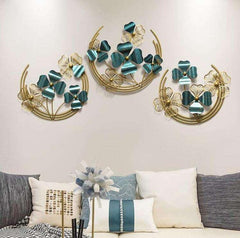 Yuliana Set of 3 Frames Metal Wall Art - All India Decor