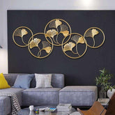 Golden Circles Wall Art - All India Decor
