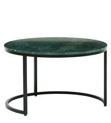 Metal Nesting Coffee Table Set In Green Colour - All India Decor