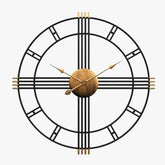 Classic Black Metal Wall Clock - All India Decor