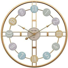 Color Palette Round Metal Wall Clock - All India Decor