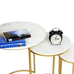 Trio Golden Coffee Tables (set of 3) - All India Decor