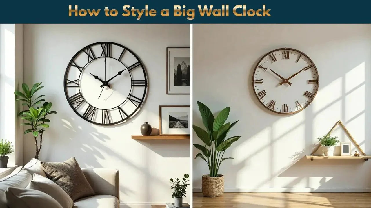How To Style a Big Wall Clock - All India Decor