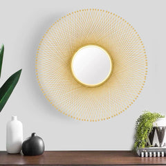Lattice Round Mirror - All India Decor