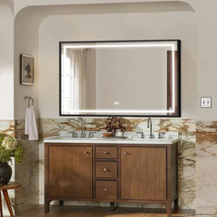 Liana Metal Framed Rectangle LED Mirror - All India Decor