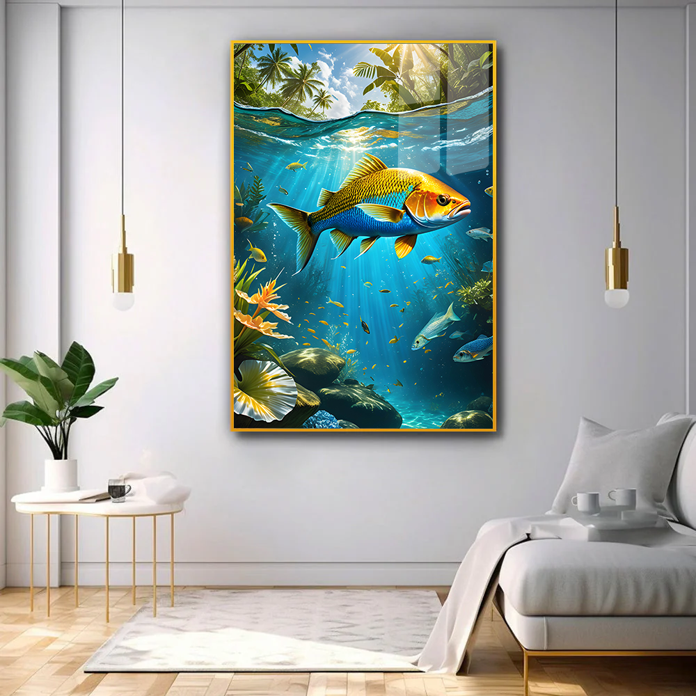 Stunning Fish Acrylic Wall Paintings & Arts