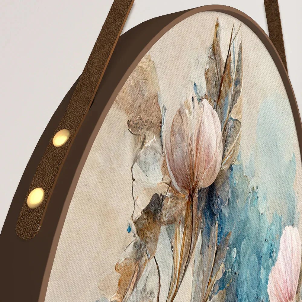 Floral Splash Round Framed Wall Art Set of 3 - All India Decor