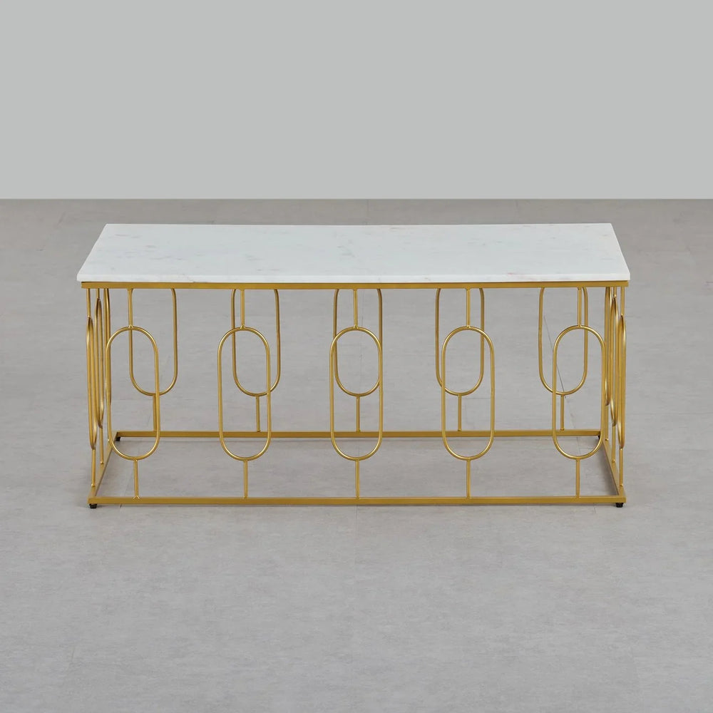 Marble Top Coffee Table - All India Decor