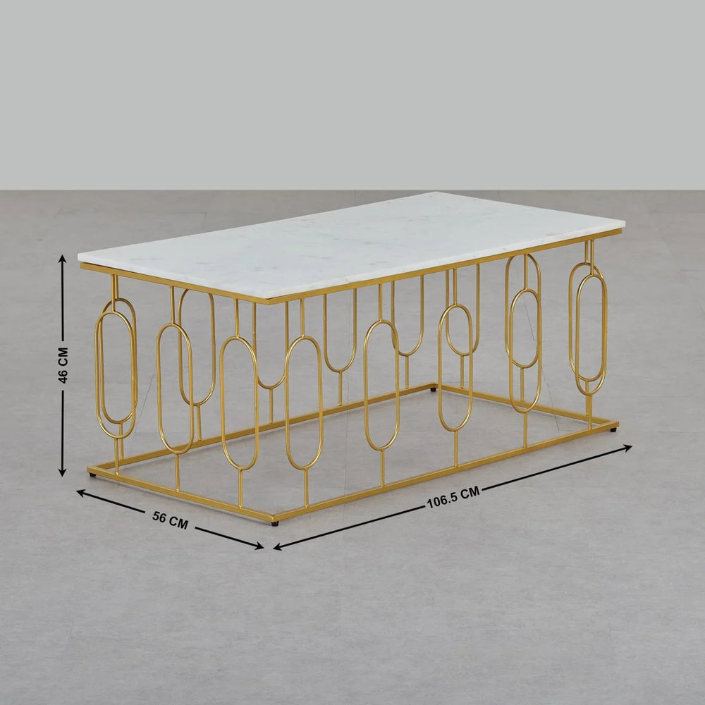 Marble Top Coffee Table - All India Decor