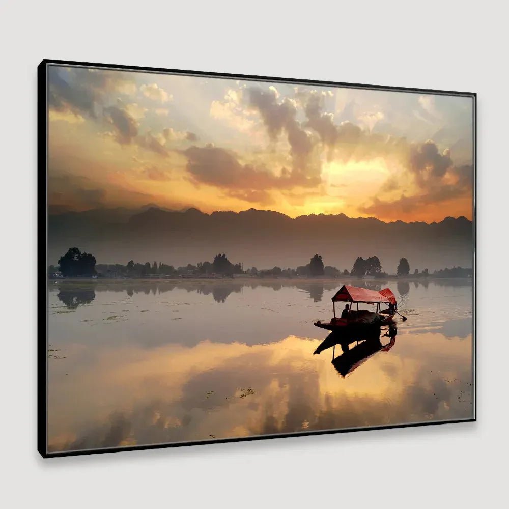 Scenic Landscapes With Mesmerizing Sunset Framed Wall Art - All India Decor