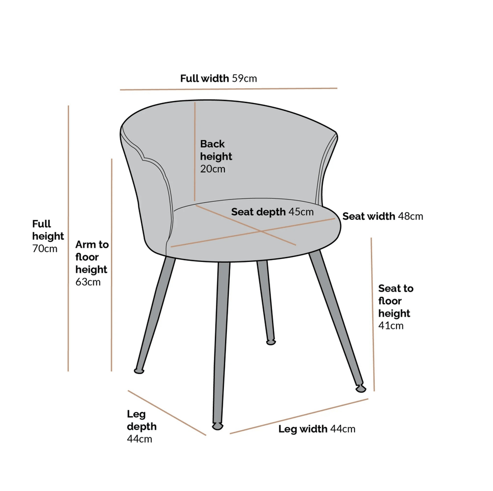 Orange Marwood Accent Chair - All India Decor