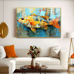 Calming Fish Acrylic Wall Paintings & Arts