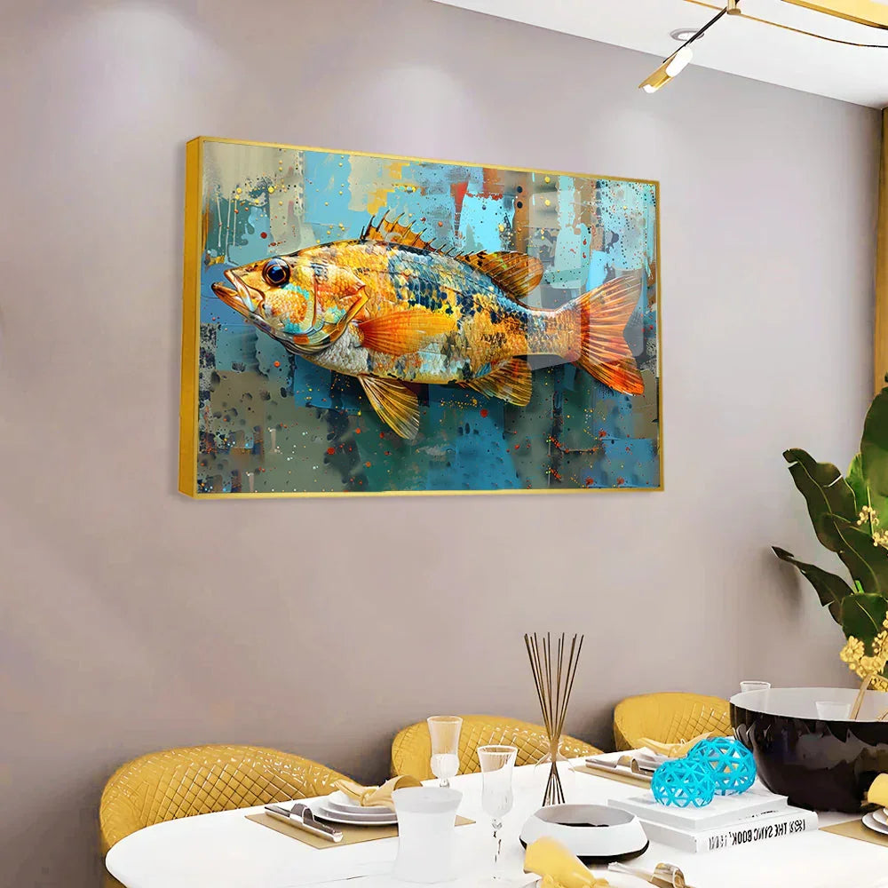 Calming Fish Acrylic Wall Paintings & Arts - All India Decor