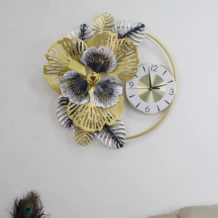 Luxury Floral Wall Clock