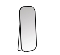 Capsule Metal Floor Mirror (Black) - All India Decor
