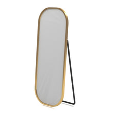 Capsule Metal Floor Mirror (Glam Gold) - All India Decor