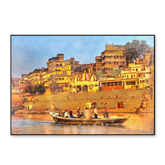 The Sacred Land Of Banaras Framed Wall Art - All India Decor