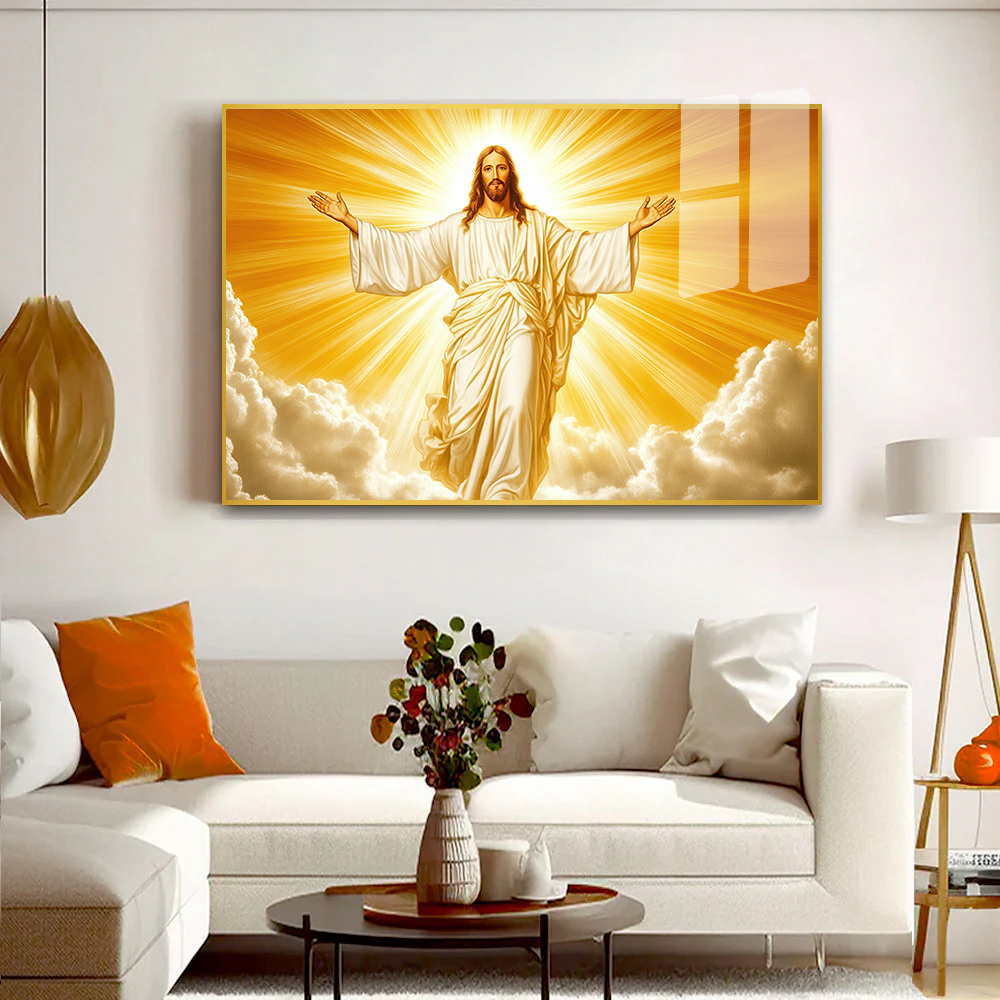 Courageous Faith Jesus Acrylic Wall Paintings & Art