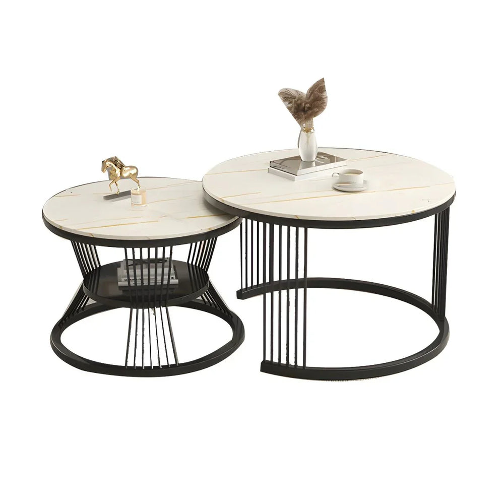 Pandora Nesting Coffee Table Black 2.0 - All India Decor