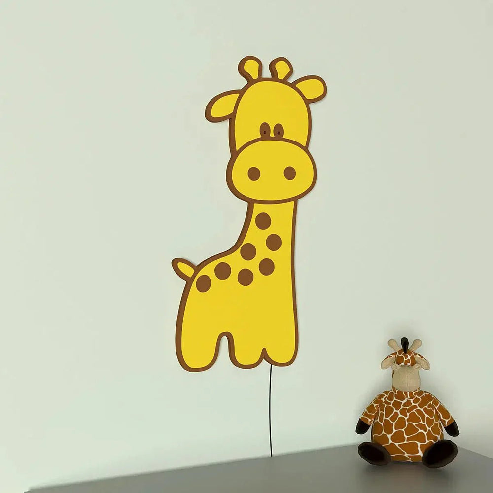 Baby Giraffe Backlit Wooden Wall Décor - All India Decor