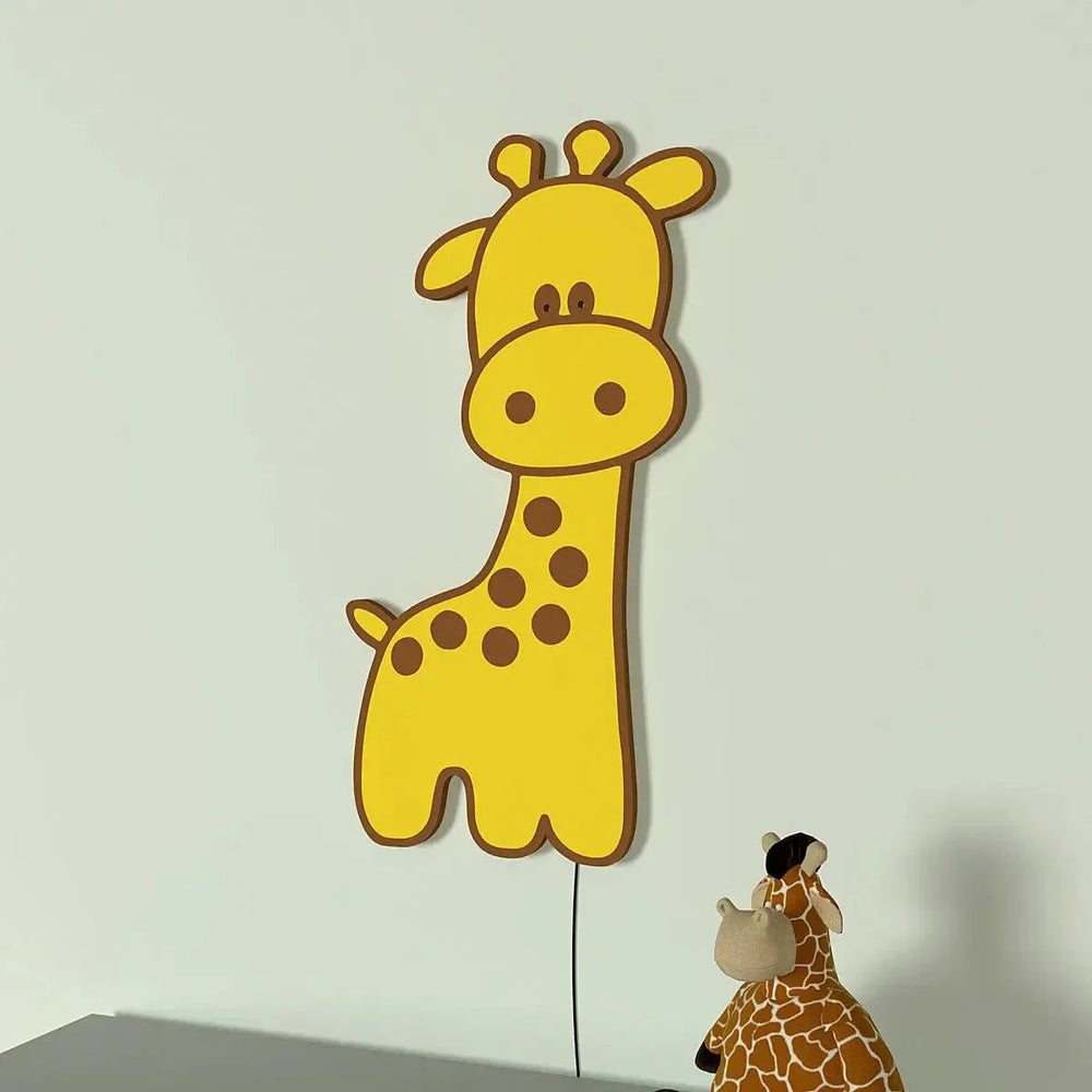 Baby Giraffe Backlit Wooden Wall Décor - All India Decor